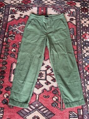 sage cotton pants